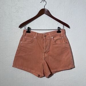 Y2K We The Free Peach Denim Shorts Fairy Boho Coastal Cowgirl Size 28